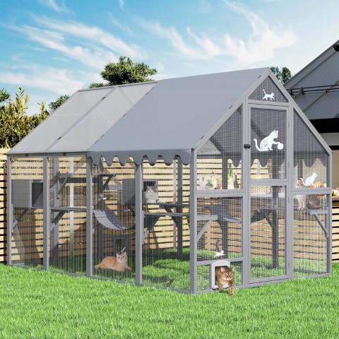 110 Large Outdoor Catio with Condos, Platforms, and Bridge